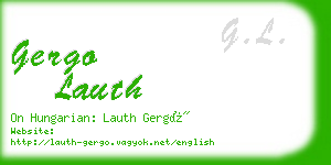 gergo lauth business card